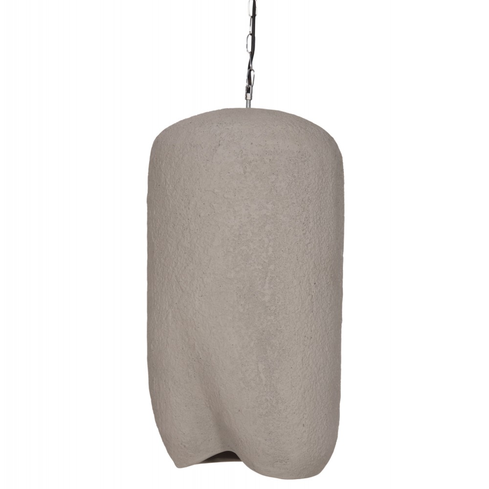 Φωτιστικό οροφής "LOGKY" απο fiber cement σε χρώμα γκρι 35x35x67