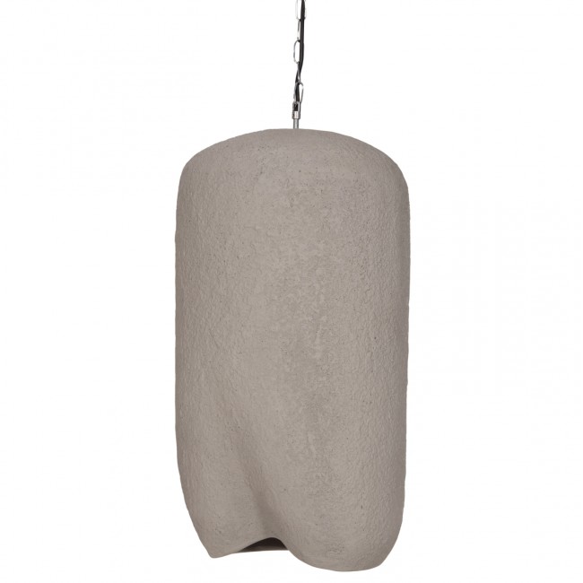 Φωτιστικό οροφής "LOGKY" απο fiber cement σε χρώμα γκρι 35x35x67