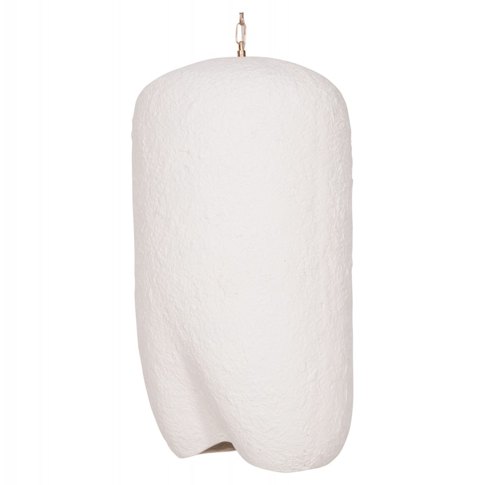 Φωτιστικό οροφής "LOGKY" απο fiber cement σε χρώμα λευκό 35x35x67