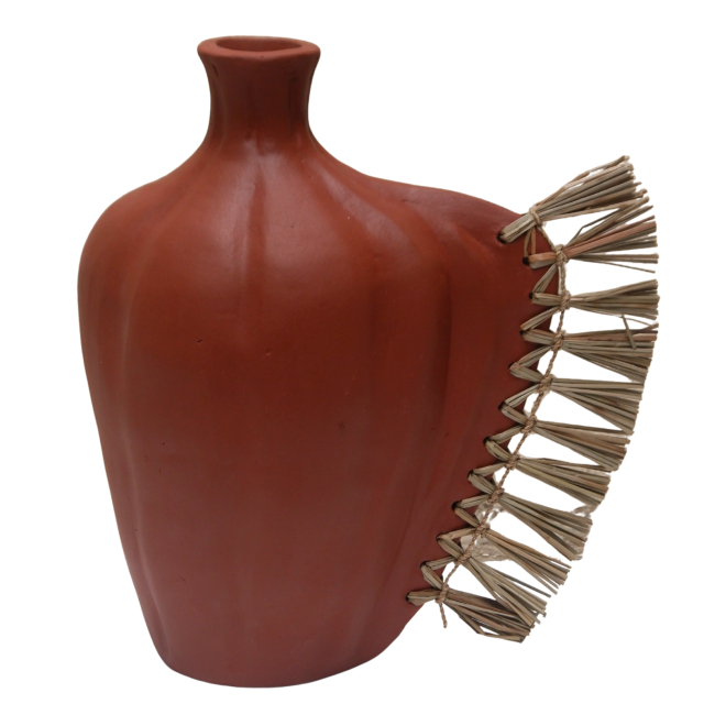 Επιτραπέζιο διακοσμητικό "JEBB" απο τερακότα σε χρώμα φυσική ταρακότα 23.5x16x33