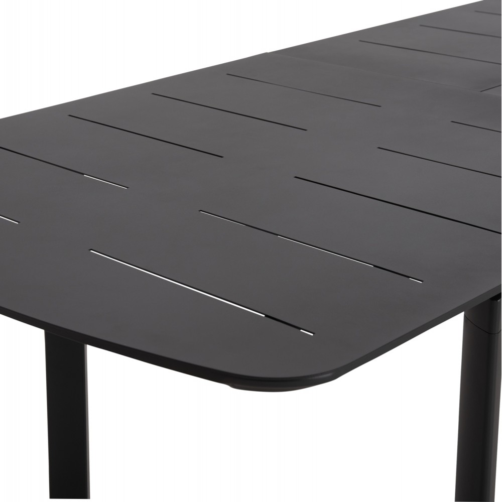 Σετ τραπεζαρίας εξωτερικού χώρου "ELARA" 7τμχ απο αλουμίνιο σε γκρι χρώμα 220x100x75