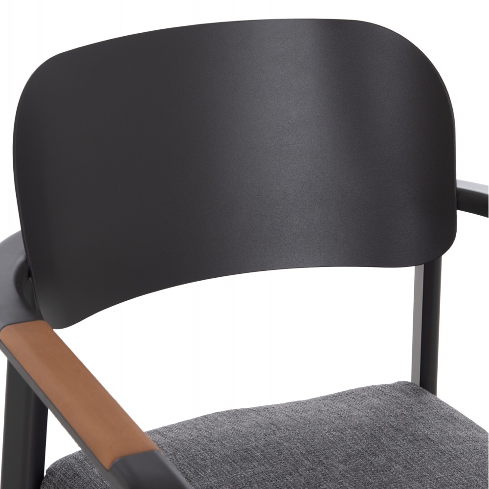 Σετ τραπεζαρίας εξωτερικού χώρου "ELARA" 7τμχ απο αλουμίνιο σε γκρι χρώμα 220x100x75