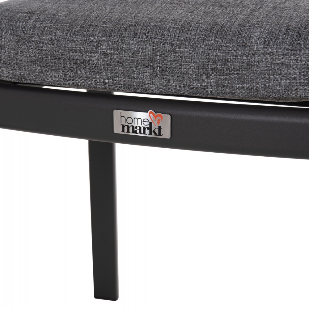 Σετ τραπεζαρίας εξωτερικού χώρου "ELARA" 7τμχ απο αλουμίνιο σε γκρι χρώμα 220x100x75