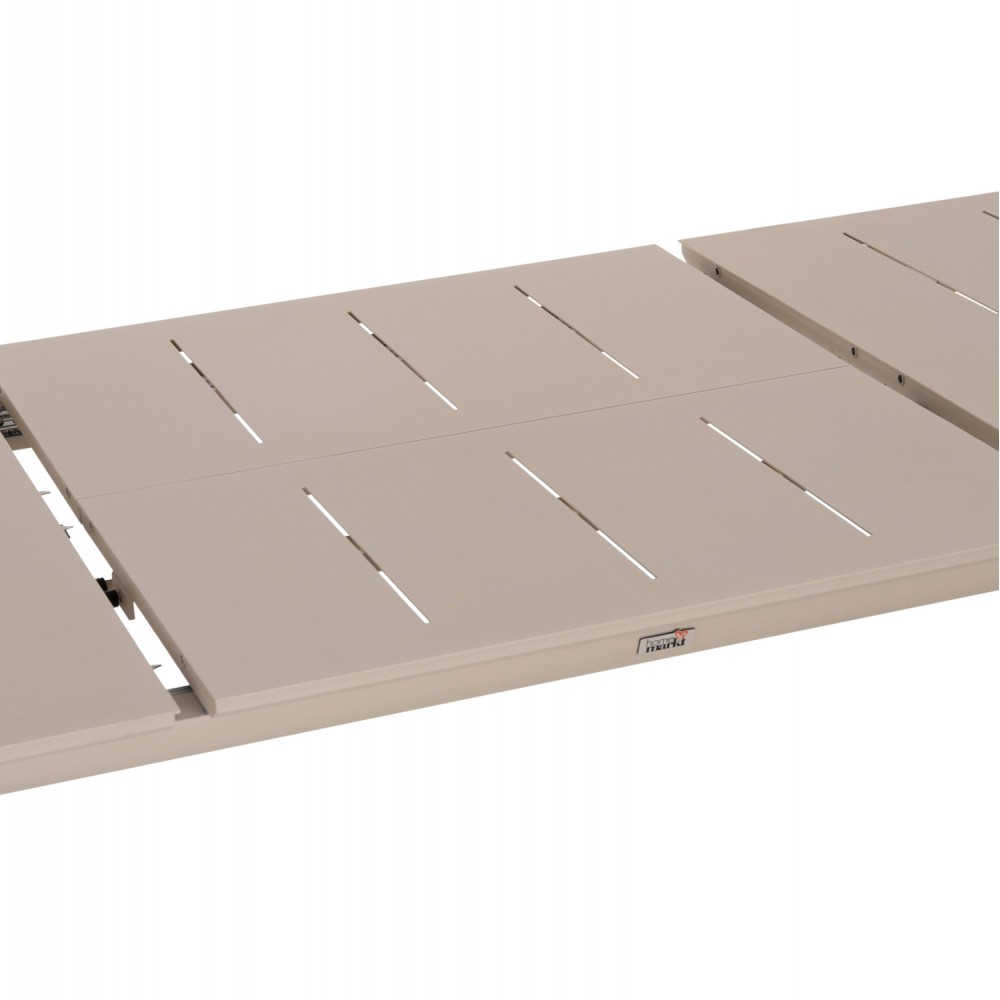 Σετ τραπεζαρίας εξωτερικού χώρου "ELARA" 7τμχ απο αλουμίνιο σε μπεζ χρώμα 220x100x75