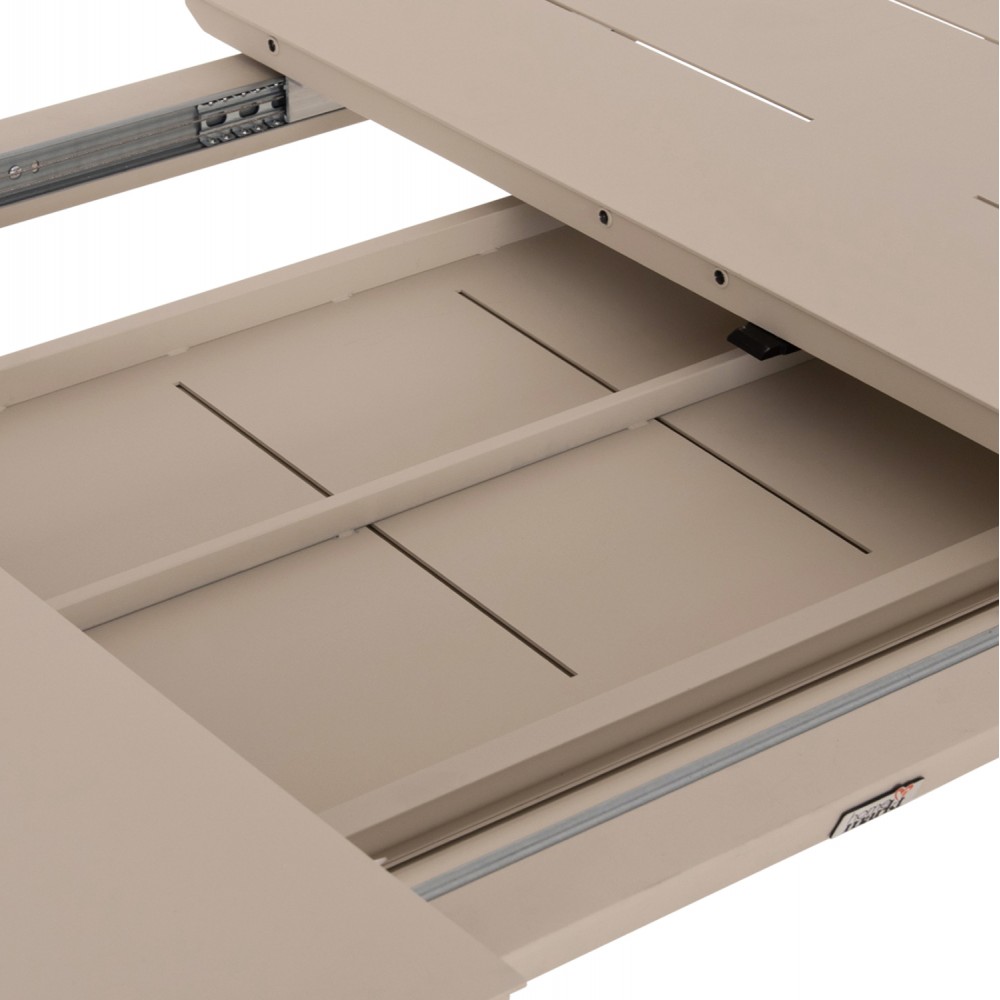 Σετ τραπεζαρίας εξωτερικού χώρου "ELARA" 7τμχ απο αλουμίνιο σε μπεζ χρώμα 220x100x75