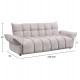 Καναπές κρεβάτι "MELU" απο ύφασμα σε μπεζ χρώμα 240-250x90x85
