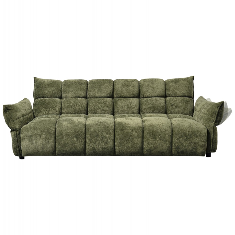 Καναπές κρεβάτι "MELU" απο ύφασμα σε πράσινο χρώμα 240-250x90x85