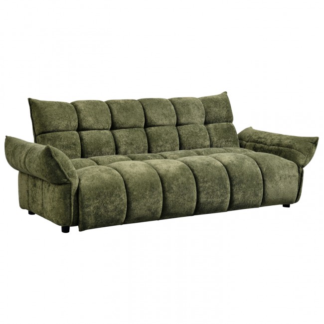 Καναπές κρεβάτι "MELU" απο ύφασμα σε πράσινο χρώμα 240-250x90x85