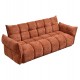 Καναπές κρεβάτι "MELU" απο ύφασμα σε χρώμα τερακότα 240-250x90x85