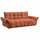 Καναπές κρεβάτι "MELU" απο ύφασμα σε χρώμα τερακότα 240-250x90x85