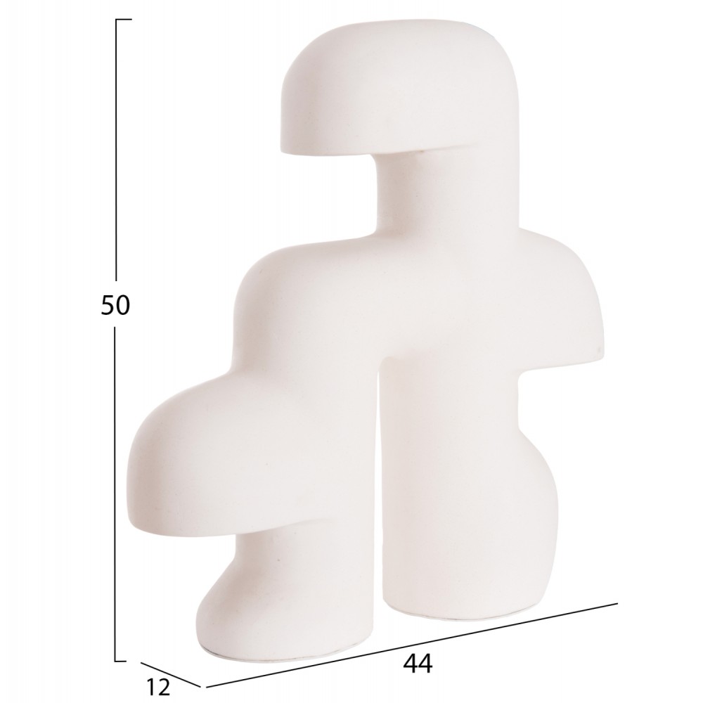 Επιτραπέζιο φωτιστικό "ELBAR" απο fiber cement σε λευκό χρώμα 44x12x50