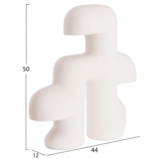 Επιτραπέζιο φωτιστικό "ELBAR" απο fiber cement σε λευκό χρώμα 44x12x50