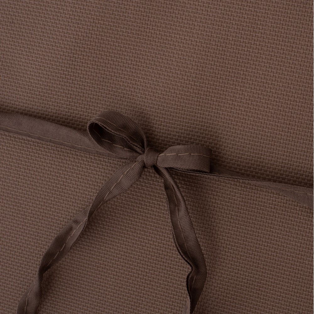 Επαγγελματική ξαπλώστρα παραλίας "ΚΟΡΙΝΟΣ" απο ξύλο πεύκου/textilene σε χρώμα φυσικό/μόκα 79x204x80