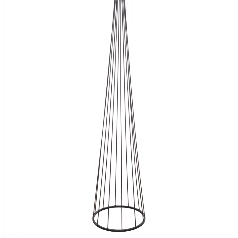 Φωτιστικό δαπέδου "HUE" απο μέταλλο/ύφασμα σε χρώμα γκρι Φ38x144