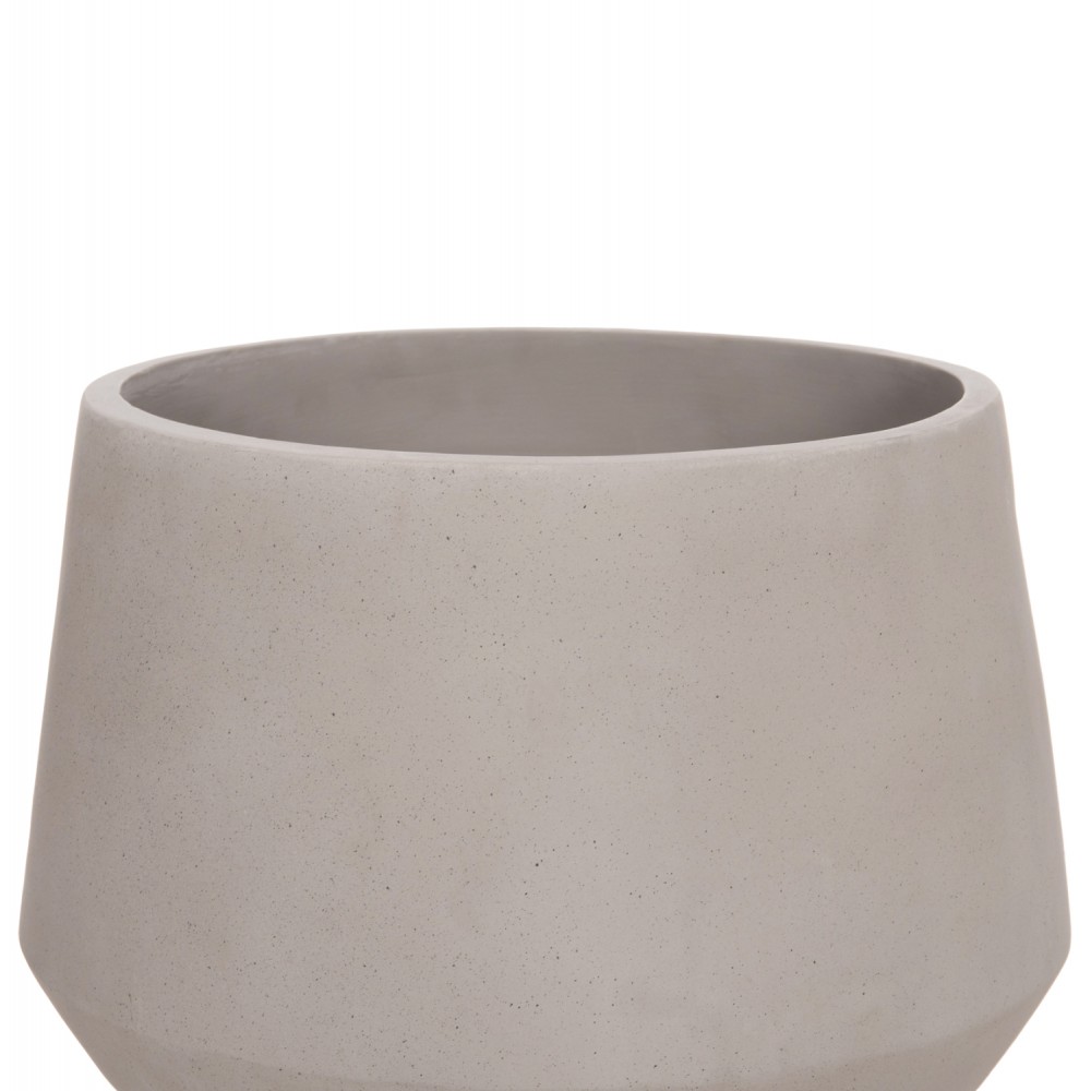 Γλάστρα εσωτ. χώρου "QUAN" από τσιμέντο σε γκρι χρώμα 35x50