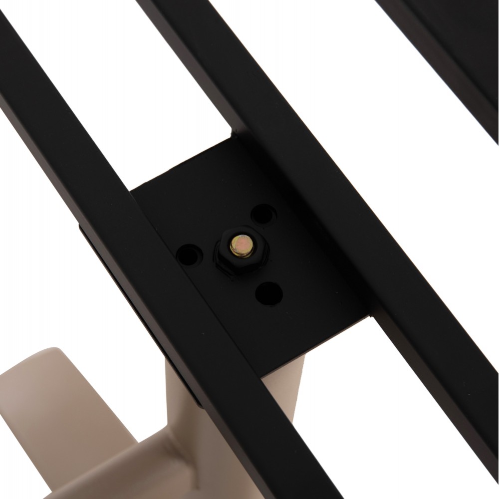 Βάση τραπεζιού δίστηλη  με ρεγουλατόρους από αλουμίνιο σε καπουτσίνο χρώμα 100Χ60Χ73