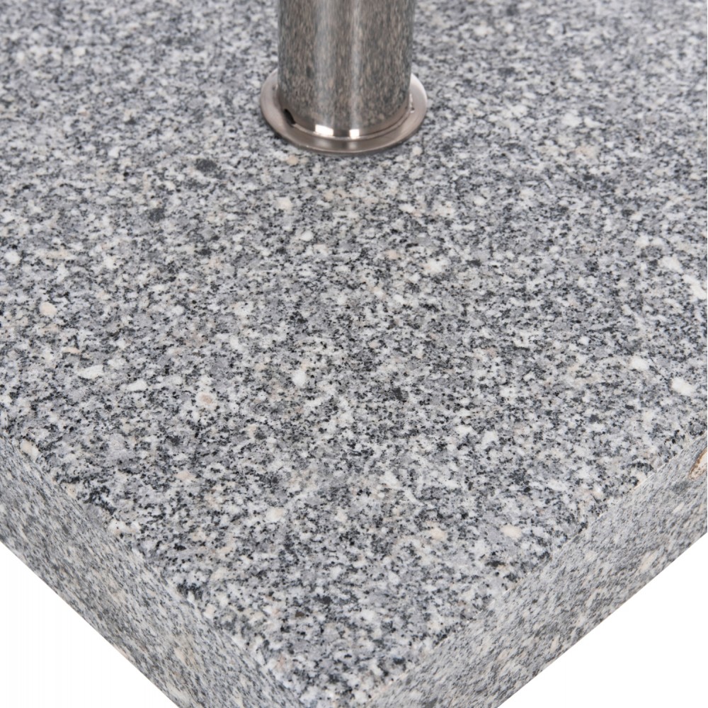 Βάση ομπρέλας 60kg με χερούλι και ρόδες από γρανίτη Φ58 50x50x40