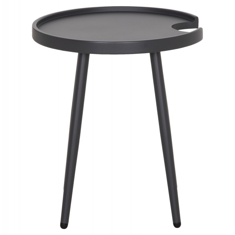 Τραπέζι βοηθητικό εξωτ.χώρου "TEROC" από αλουμίνιο σε γκρι χρώμα Φ47x53