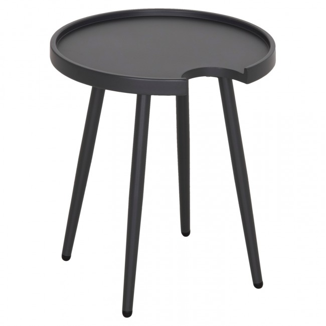 Τραπέζι βοηθητικό εξωτ.χώρου "TEROC" από αλουμίνιο σε γκρι χρώμα Φ47x53