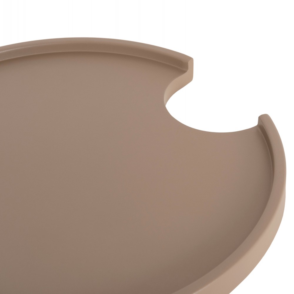 Τραπέζι βοηθητικό εξωτ.χώρου "TEROC" από αλουμίνιο σε καπουτσίνο χρώμα Φ47x53