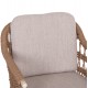 Πολυθρόνα "BOXER" από αλουμίνιο/wicker σε μπεζ χρώμα 61x59x78,5