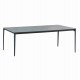 Τραπέζι τραπεζαρίας "STAD" από αλουμίνιο/sintered stone σε γκρι χρώμα 180x90x75