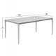 Τραπέζι τραπεζαρίας "STAD" από αλουμίνιο/sintered stone σε μπεζ/λευκό χρώμα 180x90x75