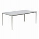 Τραπέζι τραπεζαρίας "STAD" από αλουμίνιο/sintered stone σε λευκό/μπεζ χρώμα 220x100x75