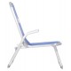 Καρεκλάκι παραλίας βαρέως τύπου "ALMIRA" από αλουμίνιο σε μπλε χρώμα 53x68x80