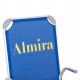 Καρεκλάκι παραλίας βαρέως τύπου "ALMIRA" από αλουμίνιο σε μπλε χρώμα 53x68x80