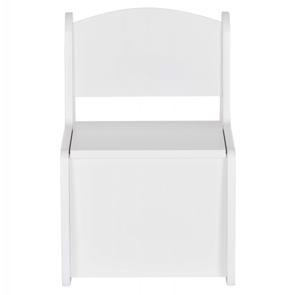 Παιδικό καρεκλάκι με αποθ.χώρο "RICKI" σε λευκό χρώμα 33x43x47