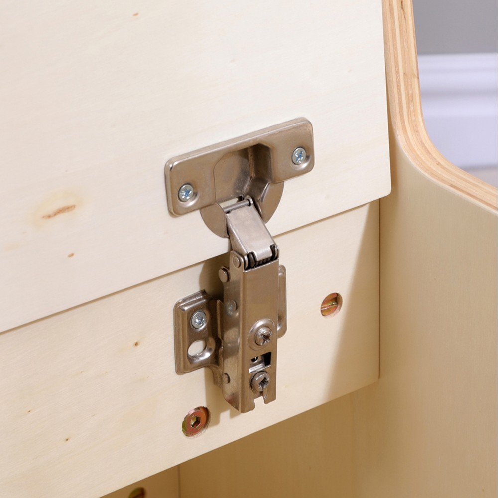 Παιδικό καρεκλάκι με αποθ.χώρο "RICKI" σε φυσικό χρώμα 33x43x47