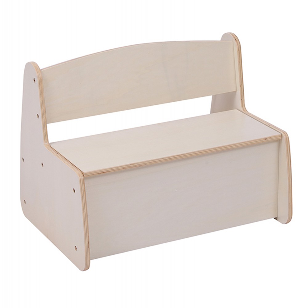 Παγκάκι παιδικό με απόθ.χώρο "RICKI" σε φυσικό χρώμα 63x43x47