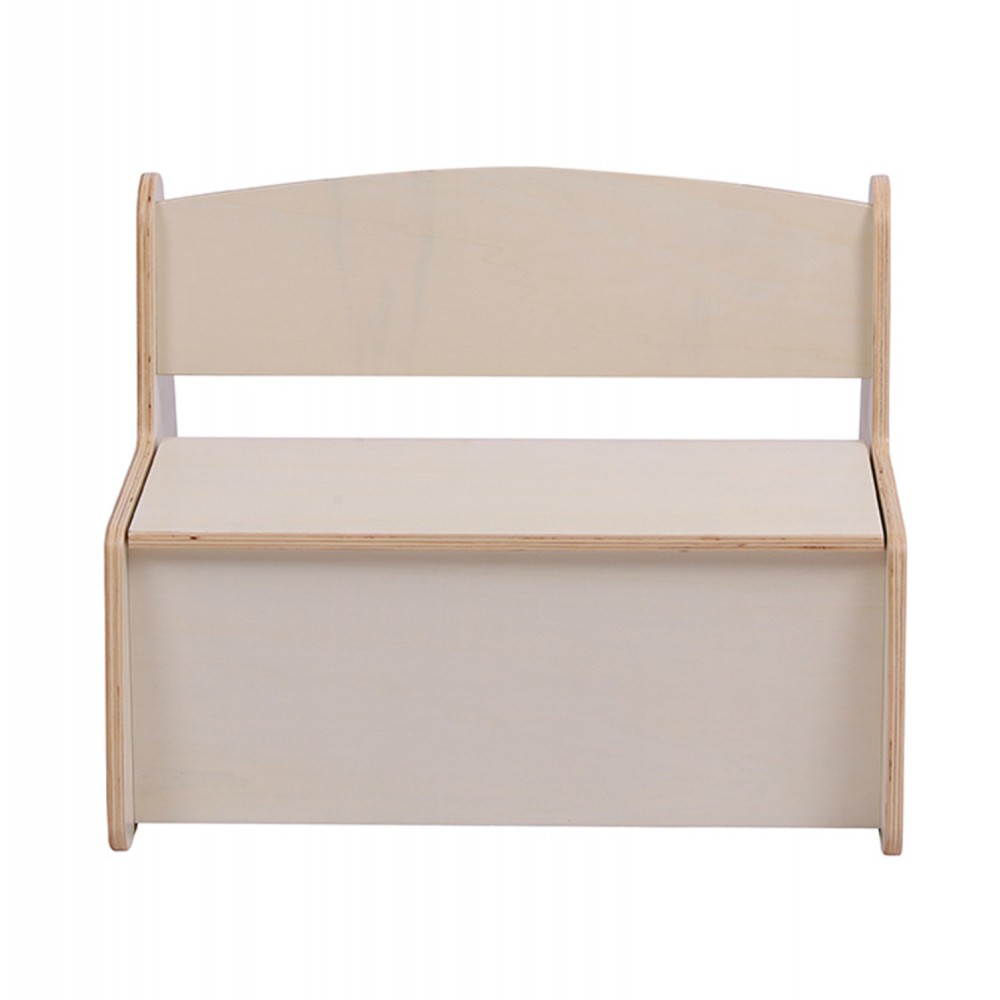 Παγκάκι παιδικό με απόθ.χώρο "RICKI" σε φυσικό χρώμα 63x43x47