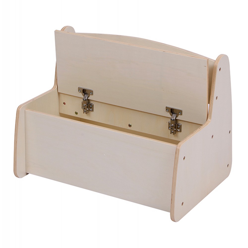 Παγκάκι παιδικό με απόθ.χώρο "RICKI" σε φυσικό χρώμα 63x43x47