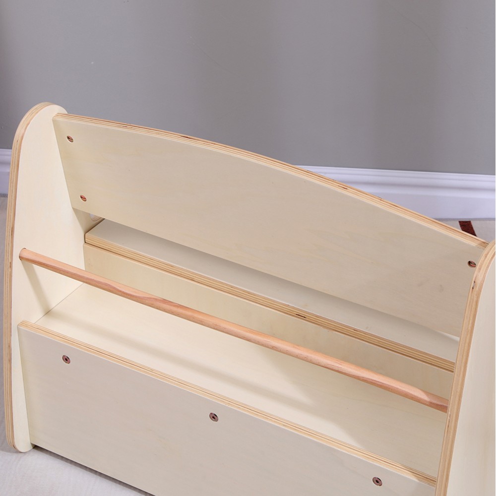 Παγκάκι παιδικό με απόθ.χώρο "RICKI" σε φυσικό χρώμα 63x43x47