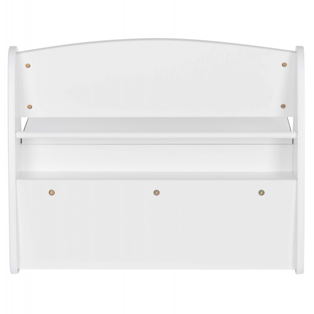 Παγκάκι παιδικό με απόθ.χώρο "RICKI" σε λευκό χρώμα 63x43x47