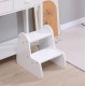 Παιδική σκάλα/σκαμπό "RICKI" σε λευκό χρώμα 33x43.5x40.5