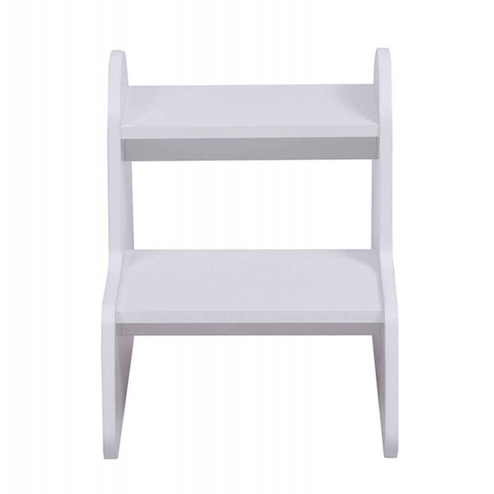 Παιδική σκάλα/σκαμπό "RICKI" σε λευκό χρώμα 33x43.5x40.5