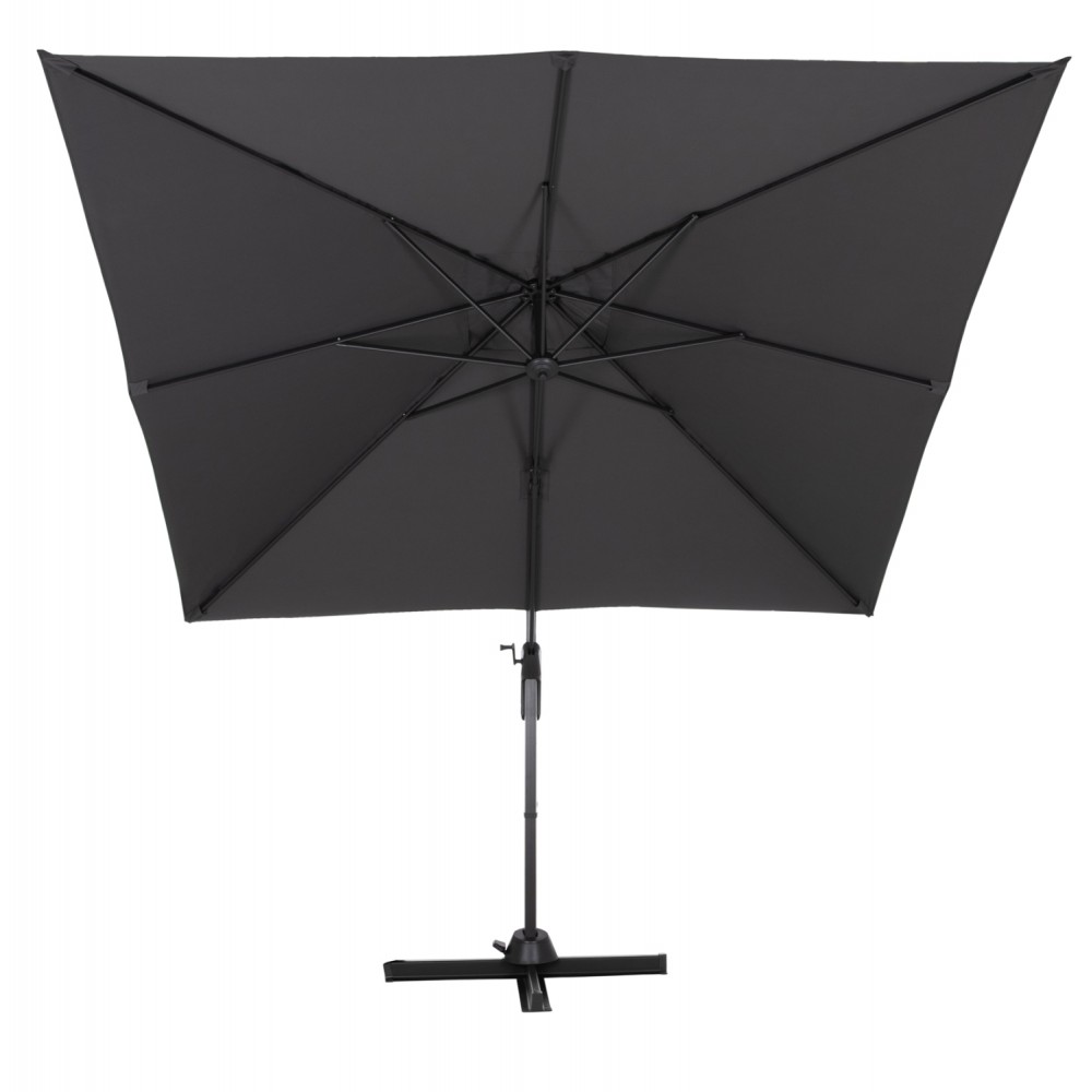 Ομπρέλα πισίνας με σκίαστρο "JAVANTE" από αλουμίνιο σε γκρι χρώμα 2.7x2.7x2.7