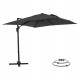 Ομπρέλα πισίνας με σκίαστρο "JAVANTE" από αλουμίνιο σε γκρι χρώμα 2.7x2.7x2.7