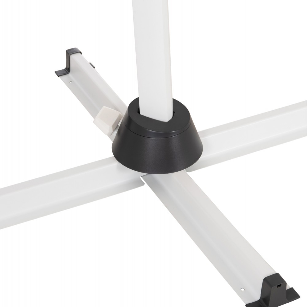 Ομπρέλα πισίνας με σκίαστρο "JAVANTE" από αλουμίνιο σε λευκό χρώμα 2.7x2.7x2.7