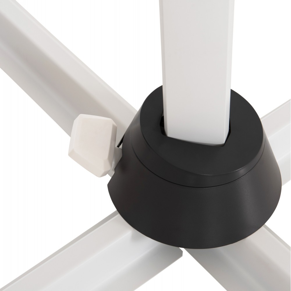 Ομπρέλα πισίνας με σκίαστρο "JAVANTE" από αλουμίνιο σε λευκό χρώμα 2.7x2.7x2.7