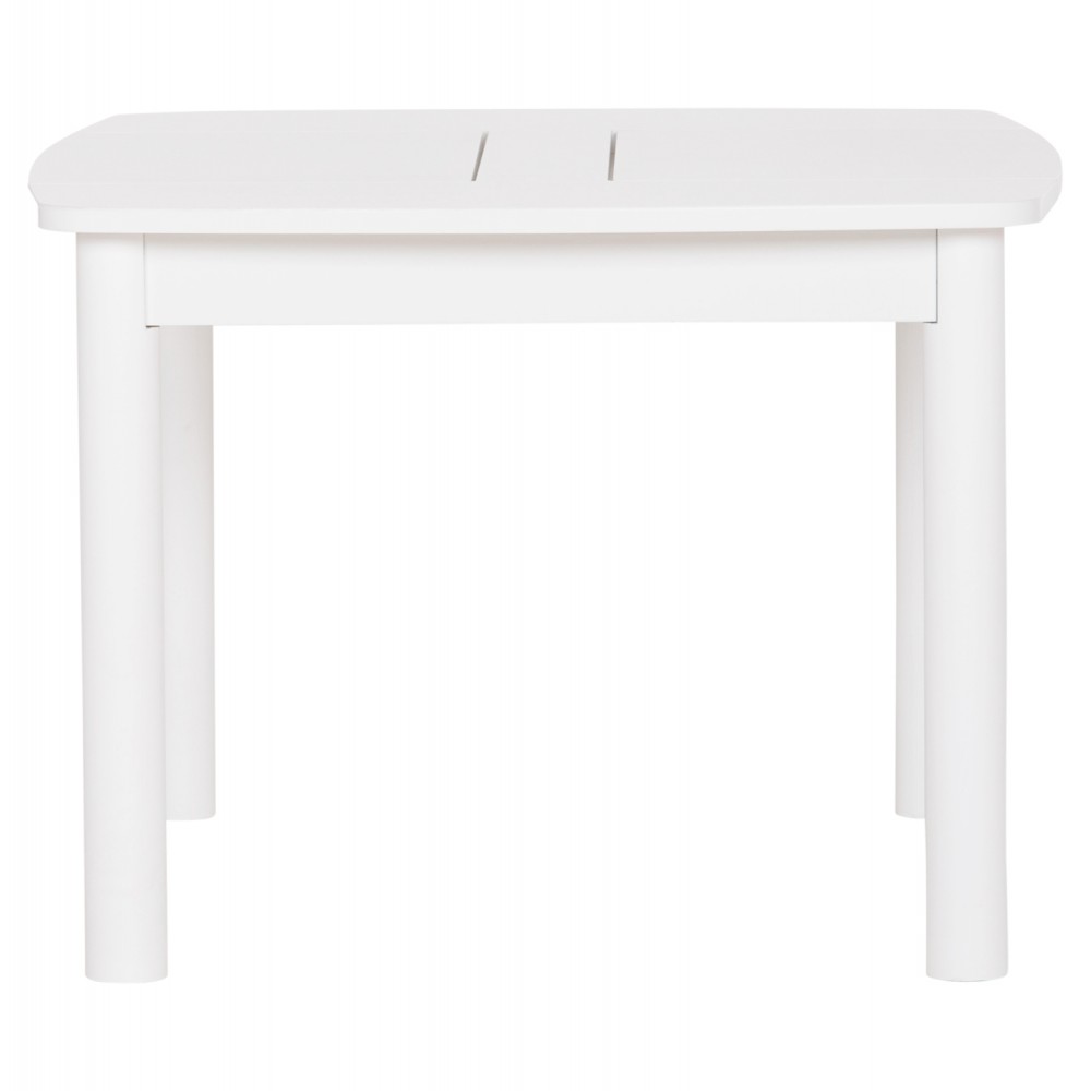 Τραπεζάκι παιδικό με αποθ.χώρο "RICKI" σε λευκό χρώμα 65x65x47