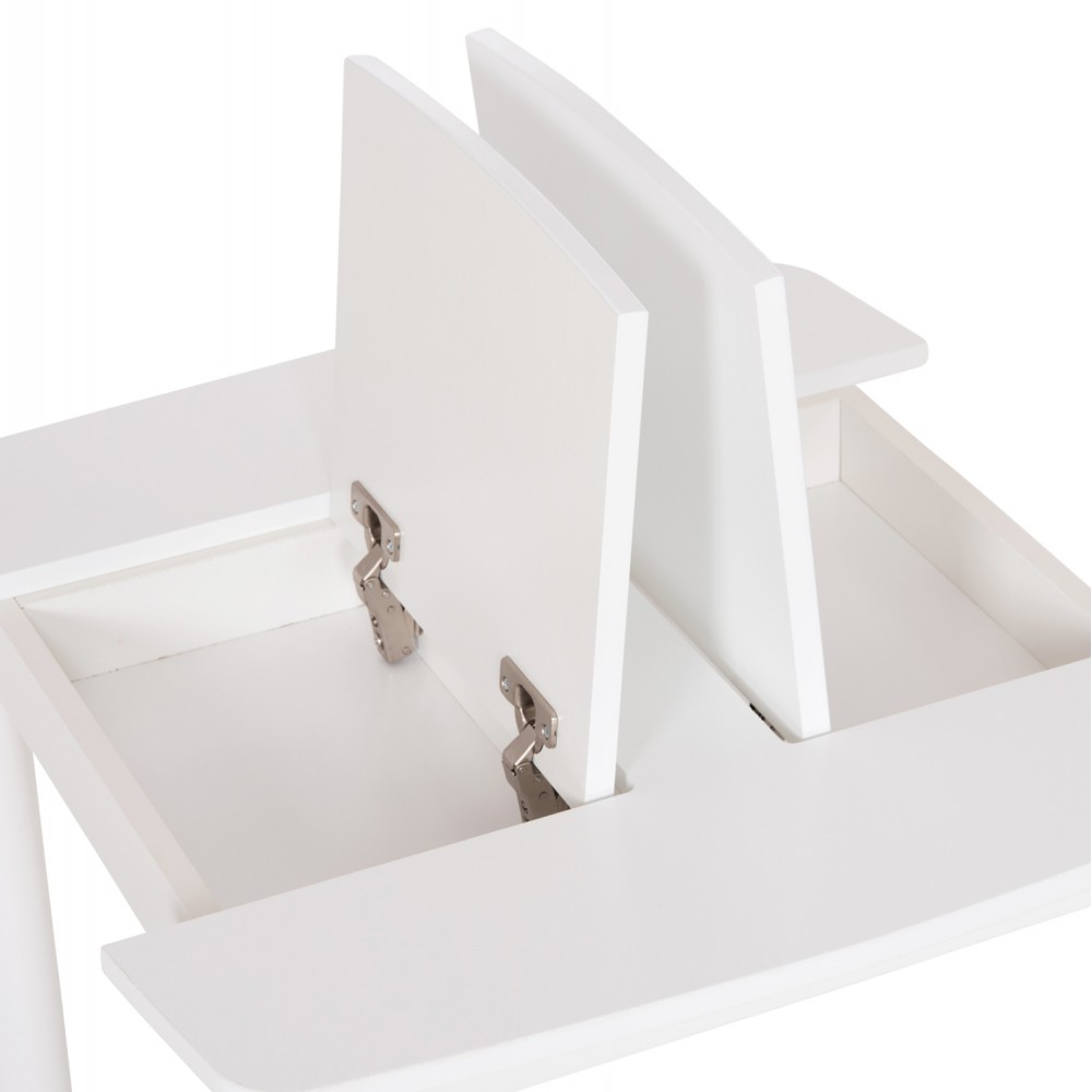 Τραπεζάκι παιδικό με αποθ.χώρο "RICKI" σε λευκό χρώμα 65x65x47