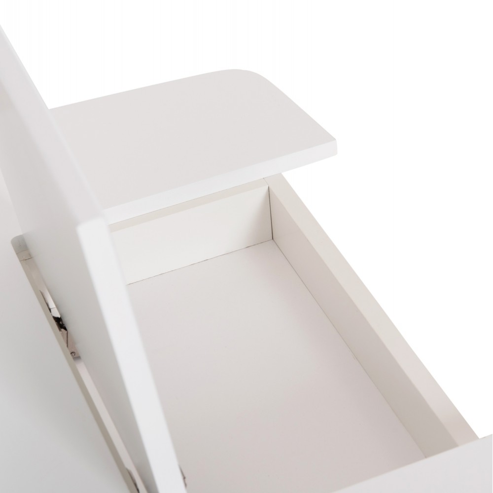 Τραπεζάκι παιδικό με αποθ.χώρο "RICKI" σε λευκό χρώμα 65x65x47