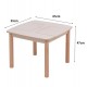 Τραπεζάκι παιδικό με αποθ.χώρο "RICKI" σε φυσικό χρώμα 65x65x47