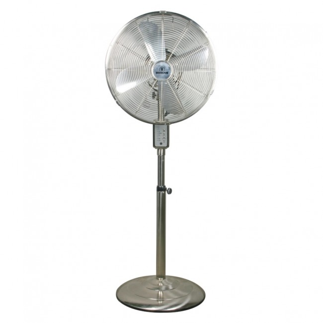 Ανεμιστήρας ορθοστάτης τηλεχειριζόμενος ανοξείδωτος 50W 16'' Φ40