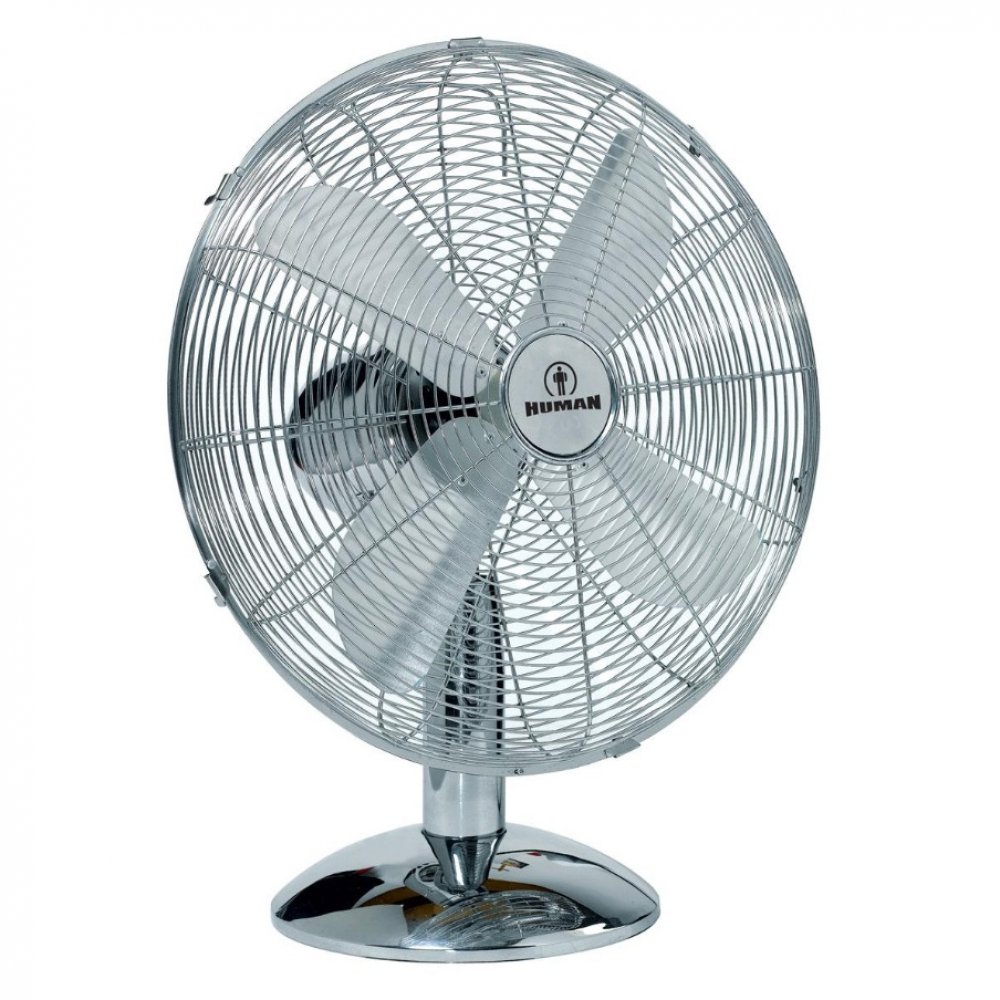 Ανεμιστήρας επιτραπέζιος μεταλλικός χρωμίου 50W 16''
