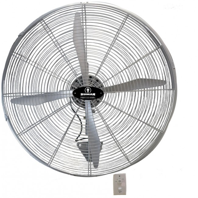Ανεμιστήρας επαγγελματικός επιτοίχιος μεταλλικός σε χρώμα ασημί 200W 26''